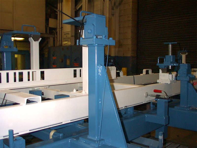 Steel checking fixture on the StateFab shop floor
